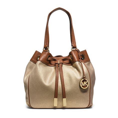 michael kors marina large canvas drawstring tote|Marina Large Canvas Drawstring Tote .